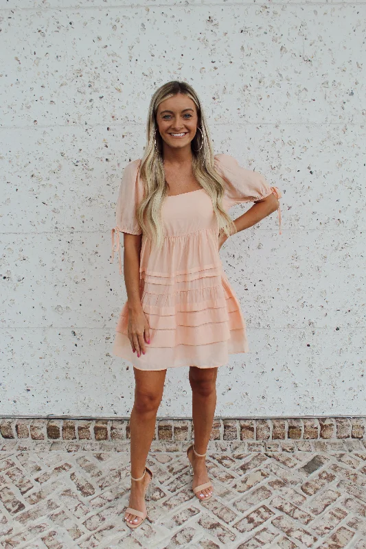 Your Discount is Waiting!Peach Layered Dress