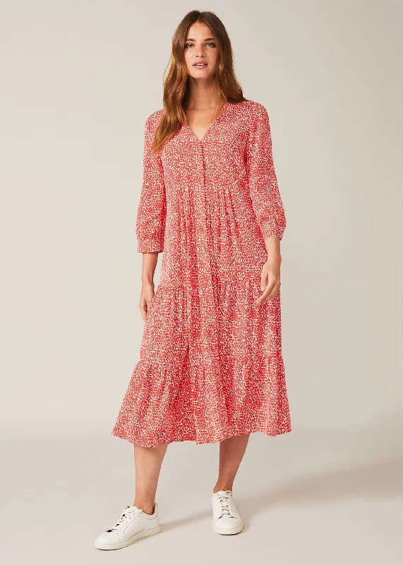 Time to Snag a Bargain!Penele Midi Dress Red