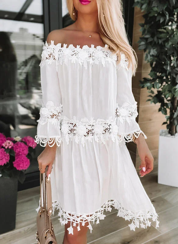 Unbeatable Prices!Pretty Graceful Slouchy Classy Tube Off-shoulder Dresses
