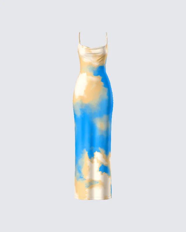 Sale Alert – Get Ready to Shop!Sari Multi Cowl Neck Maxi Dress