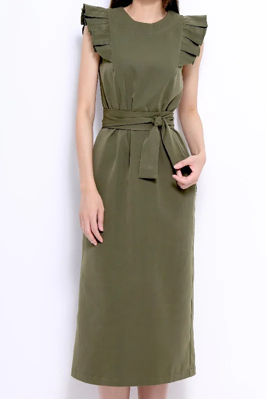 Bigger Savings, Better Shopping!Sofina Ruffled Shoulder Dress