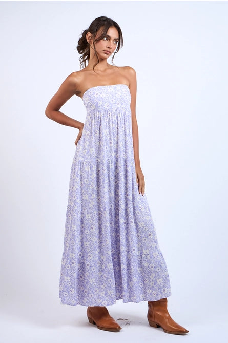 Best Price of the Season!Tie Back Floral Maxi Dress