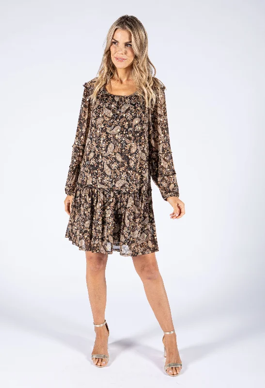 Get the Best for Less!Tiered Hemline Mesh Dress