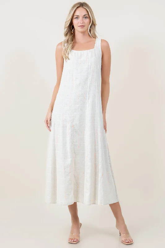 Get It Before It’s Gone!WIDE STRAP SQUARE NECK PRINCESS SEAM LINEN BLEND MAXI DRESS - D3820-KWSAA-1930 Get It Before It’s Gone!WIDE STRAP SQUARE NECK PRINCESS SEAM LINEN BLEND MAXI DRESS - D3820-KWSAA-1930