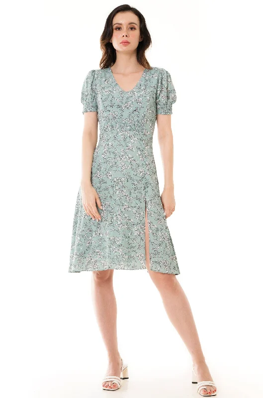 Get the Best for Less!Willow Front Slit Midi Dress