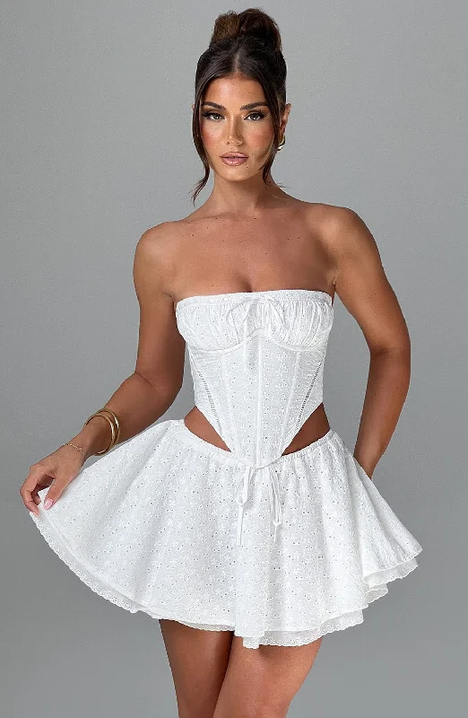 Your Discount is Waiting!Winnie Mini Skirt - Ivory