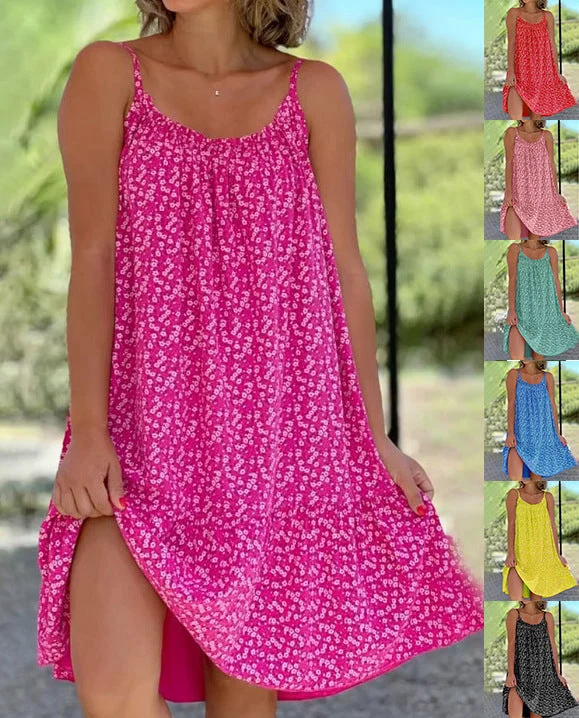 Flash Sale – Act Fast!Women's Loose With Fold Floral At Hem Dresses