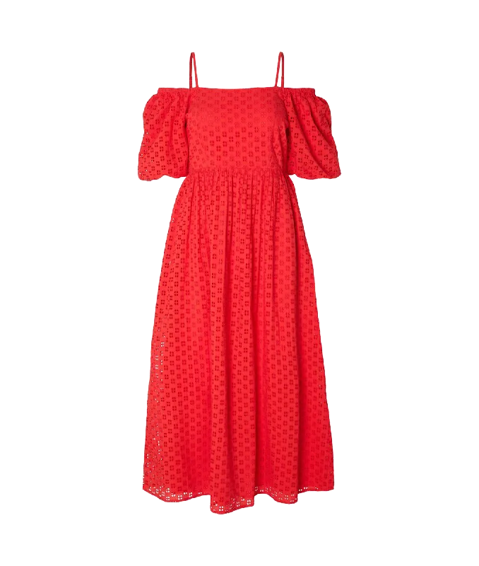 Mega Sale Happening Now!Off-shoulder Maxi Dress - Red