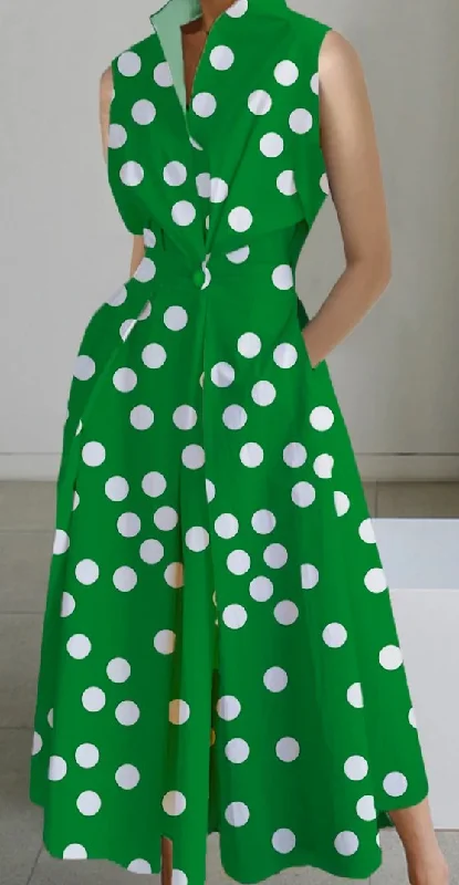 Green background with white dot