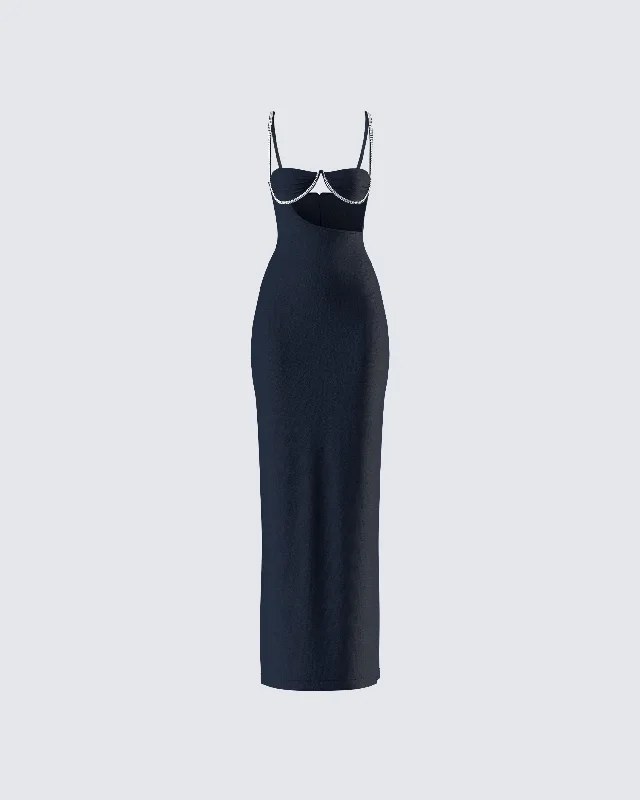 More Discounts, More Joy!Yara Black Cut Out Maxi Dress