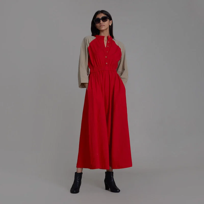 Save Like Never Before!Jumpsuits For Women | Pure Cotton Jumpsuit | Red & Beige