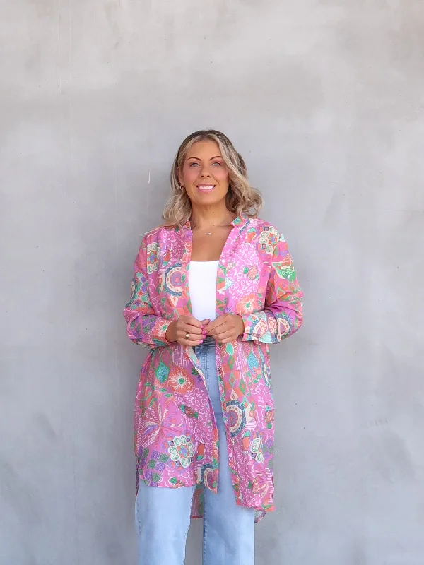 Hot Deals You Can’t Resist!August Shirt Dress - Pink