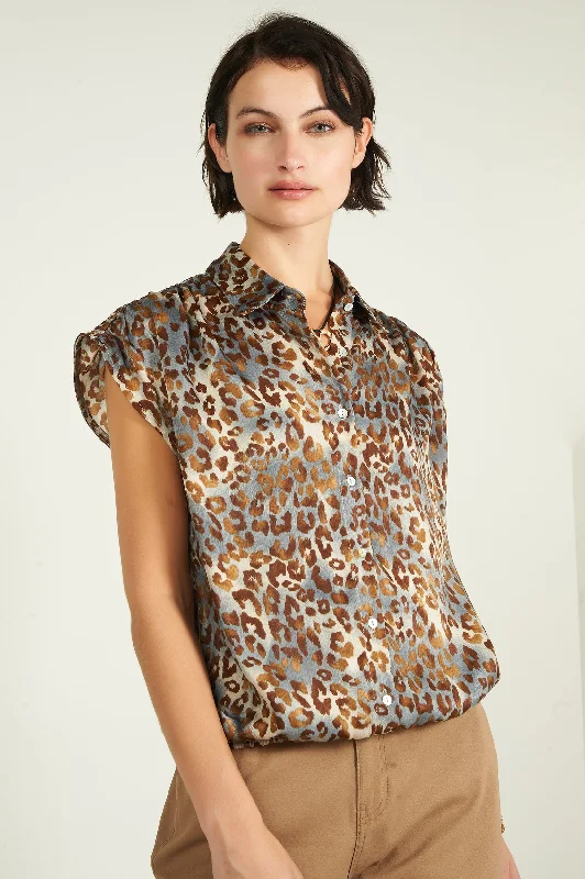 Your Favorite Items on Sale Now!Blouse sans manches à imprimé léopard - ELEONORE - (R-A1)