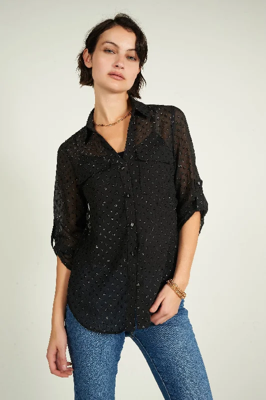 Mega Sale Happening Now!Blouse imprimée en chiffon - PINOT-HOL - (R-B10)