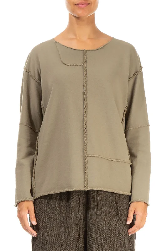 Snag the Best Prices Now!Boxy Silver Sage Cotton Jumper