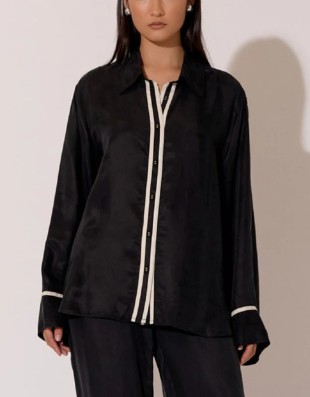 Your Favorite Items on Sale Now!Carter Cupro Shirt - Black