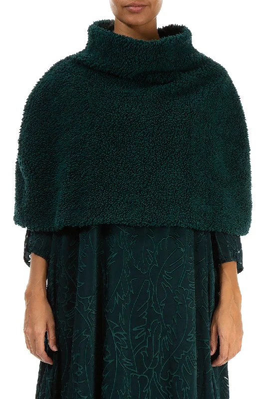 Get It Before It’s Gone!Emerald Teddy Cotton Poncho