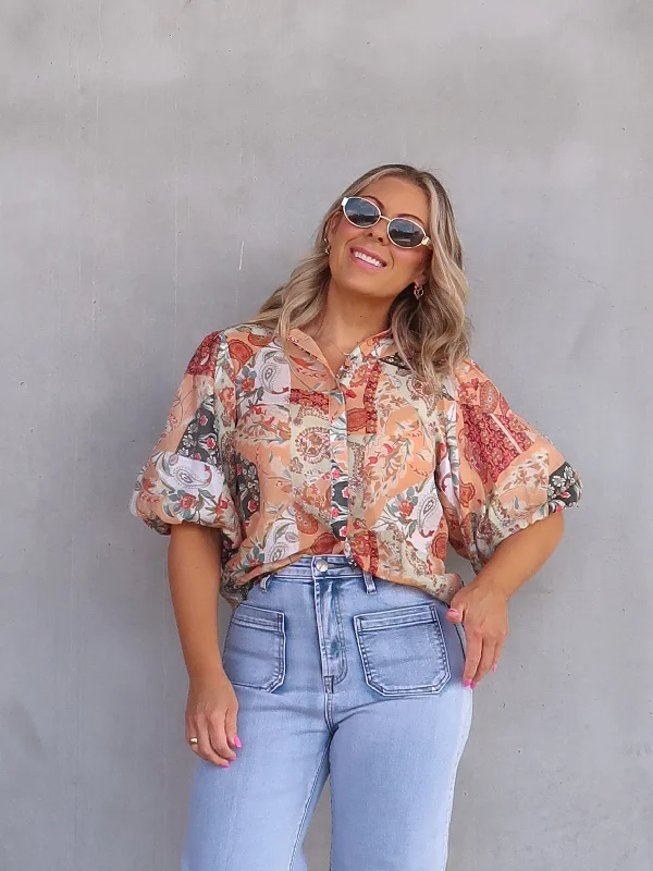 Hurry, Sale Ends Soon!Margo Shirt - Orange