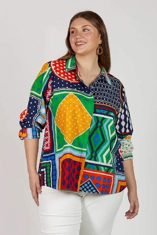 Your Shopping Spree Starts Here!Oversized Boyfriend Shirt in Arthouse