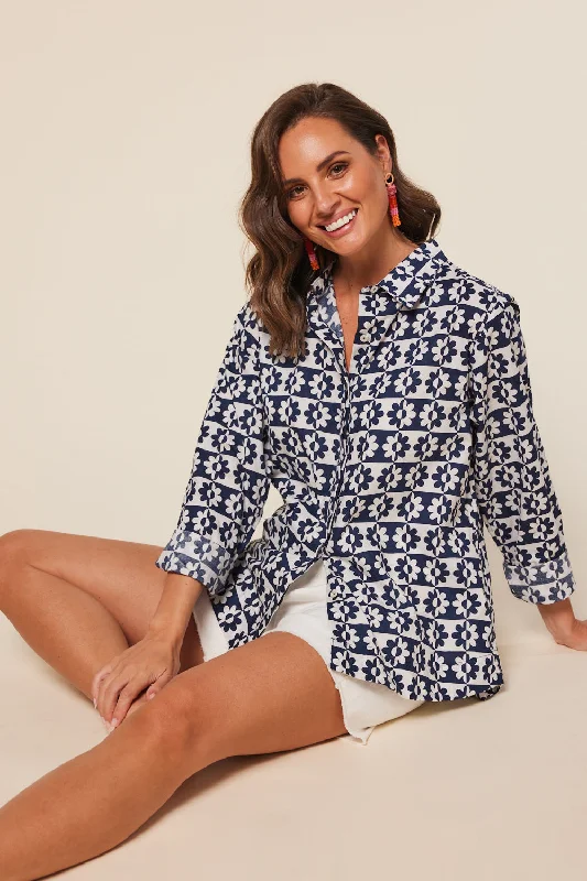 The Sale You’ve Been Waiting For!Oversized Boyfriend Shirt in Summer Vacay